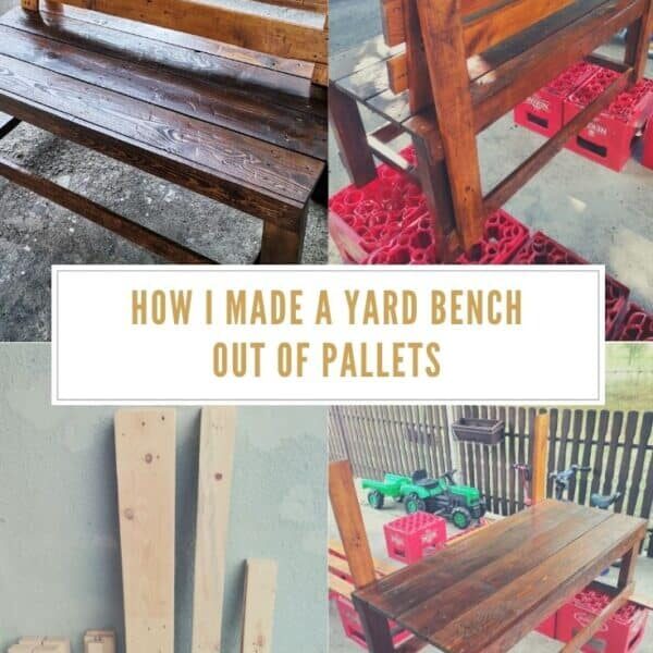 How I Made A Yard Bench Out Of Pallets