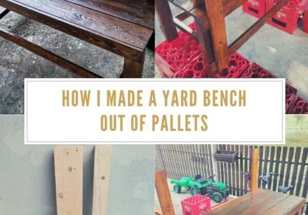 How I Made A Yard Bench Out Of Pallets