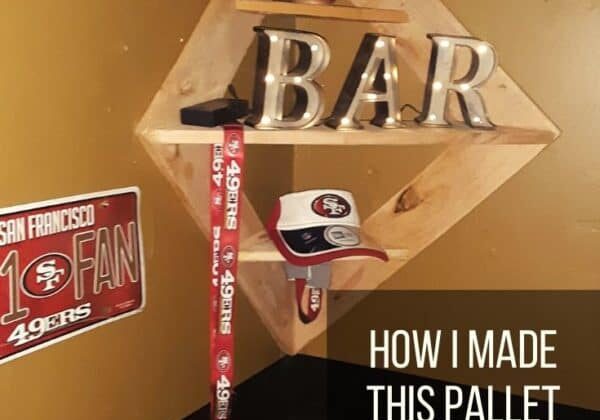 How I Made This Pallet Gravity Shelf