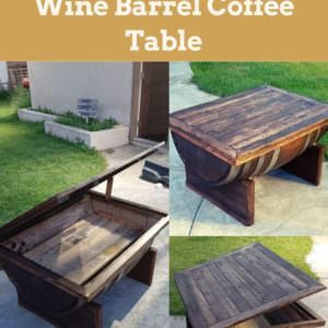 How I Made This Wine Barrel Coffee Table
