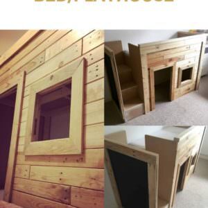 kids-pallet-bed-playhouse