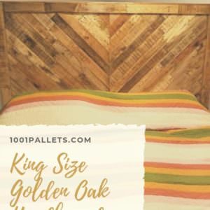 King Size Golden Oak Headboard