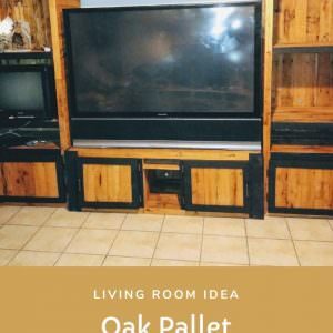 Oak Pallet Entertainment Center