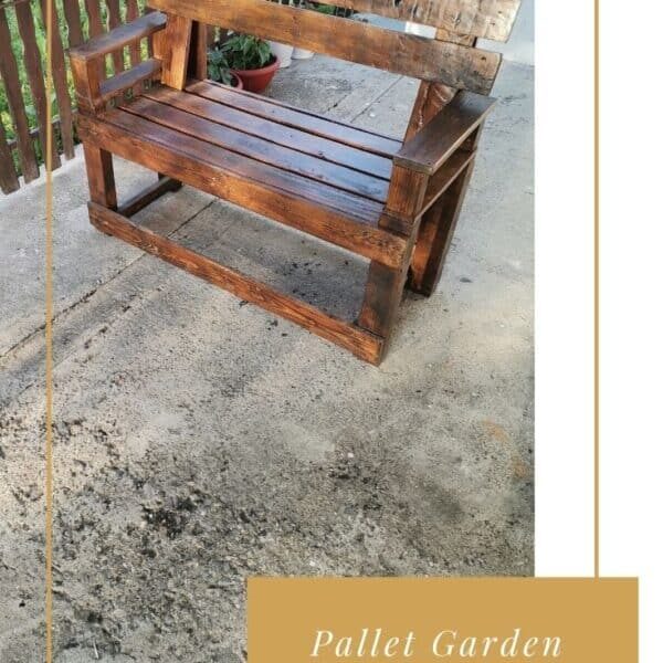 Pallet Garden Bench For Indoor / Outdoor