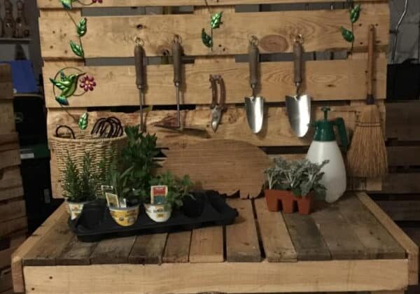 Raised Pallet Garden Planter