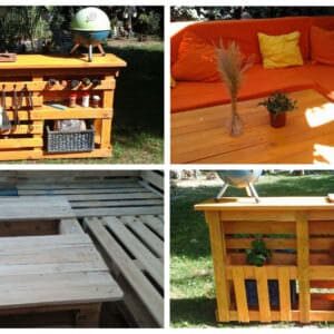 Pallet garden set 1