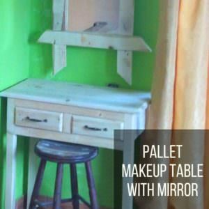 Pallet-vanity-table