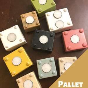 Pallet-candle-holder
