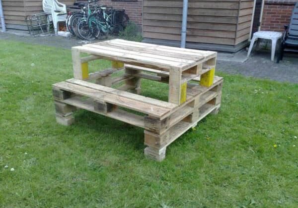 pallet picnicktable - complete
