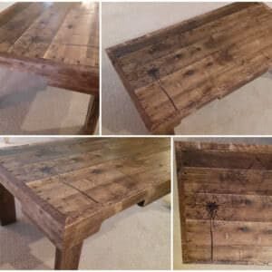 Redeemed Pallet Table with dandelion art 05