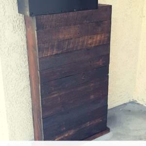 Rustic Pallet Mail Box Tower