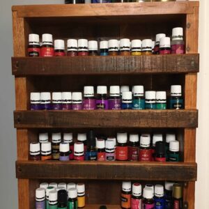 Small Pallet Shelf Displays Essential Oils