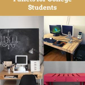 Standing Desk Idea with Pallets for College Students