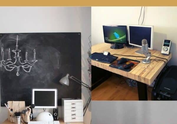 Standing Desk Idea with Pallets for College Students