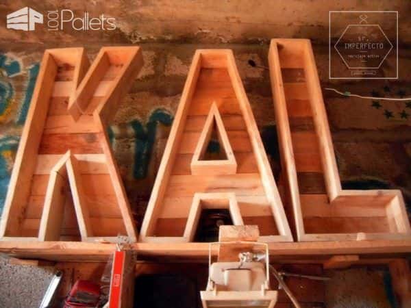 1001pallets Contest 2nd Place: Restaurant/Bar Letters Pallet Store, Bar & Restaurant Decorations 1001pallets Contest 2nd Place: Restaurant/Bar Letters Pallet Store, Bar & Restaurant Decorations